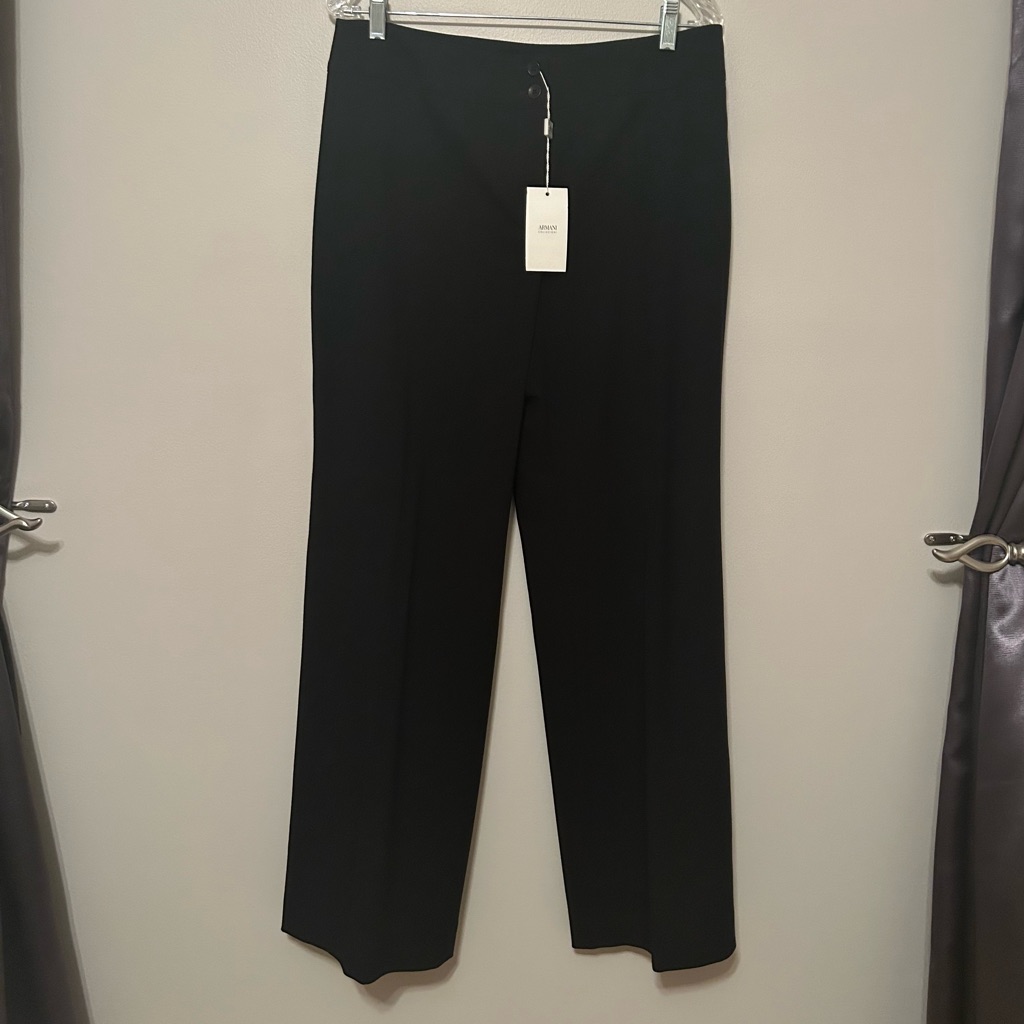 Nwt Women’s Armani Collezioni Black Dress Pants
